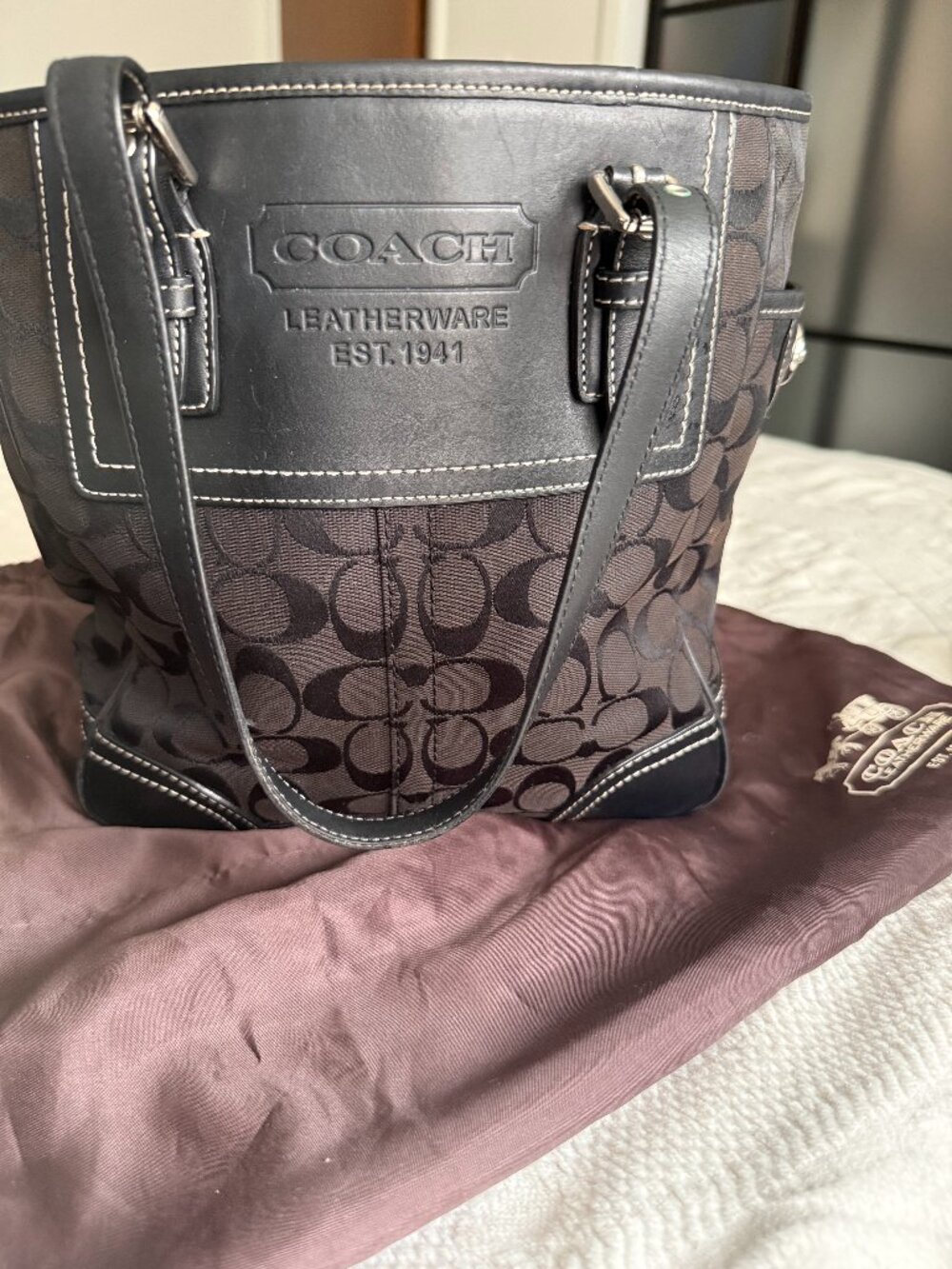 Coach Legacy Signature Canvas Bag